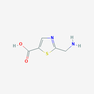 molecular formula C5H6N2O2S B1291604 2-(Aminomethyl)thiazole-5-carboxylic acid CAS No. 933742-24-6