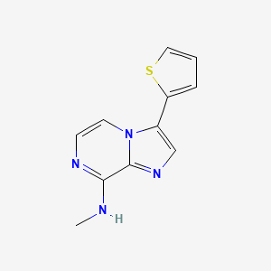 Imidazo[1,2-a]pyrazin-8-amine, N-methyl-3-(2-thienyl)-