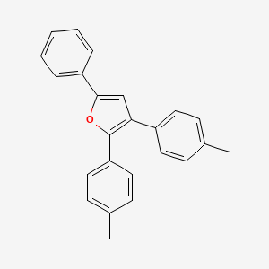 molecular formula C24H20O B12916050 2,3-Bis(4-methylphenyl)-5-phenylfuran CAS No. 88406-98-8