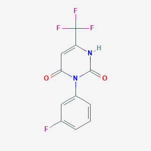 3-(3-Fluorophenyl)-6-(trifluoromethyl)pyrimidine-2,4(1H,3H)-dione