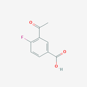 molecular formula C9H7FO3 B1291606 3-Acetyl-4-fluorobenzoic acid CAS No. 1505662-44-1