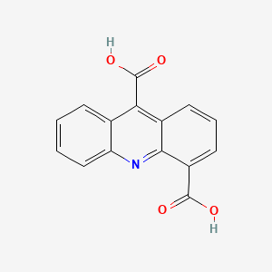 molecular formula C15H9NO4 B12916063 4,9-Acridinedicarboxylic acid CAS No. 27574-29-4