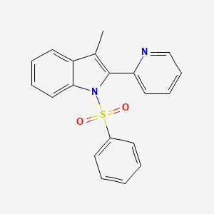 1-(Benzenesulfonyl)-3-methyl-2-(pyridin-2-yl)-1H-indole