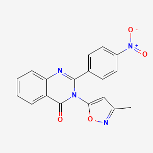 4(3H)-Quinazolinone, 3-(3-methyl-5-isoxazolyl)-2-(4-nitrophenyl)-