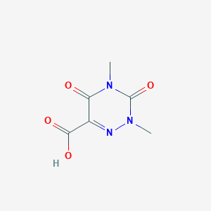 molecular formula C6H7N3O4 B12916135 2,4-Dimethyl-3,5-dioxo-2,3,4,5-tetrahydro-1,2,4-triazine-6-carboxylic acid CAS No. 6947-26-8