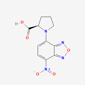 molecular formula C11H10N4O5 B12916159 1-(7-Nitro-2,1,3-benzoxadiazol-4-yl)-D-proline CAS No. 159717-70-1