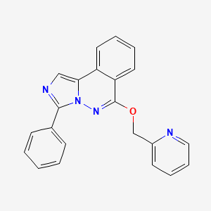 Imidazo[5,1-a]phthalazine, 3-phenyl-6-(2-pyridinylmethoxy)-