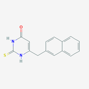 4(1H)-Pyrimidinone, 2,3-dihydro-6-(2-naphthalenylmethyl)-2-thioxo-