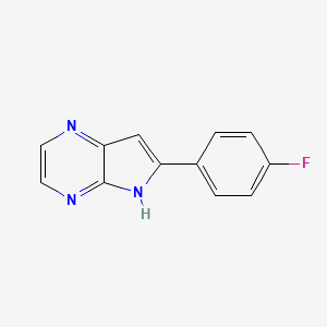 6-(4-fluorophenyl)-5H-pyrrolo[2,3-b]pyrazine