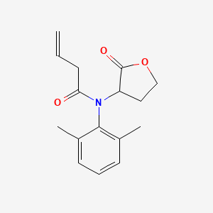 molecular formula C16H19NO3 B12916174 N-(2,6-Dimethylphenyl)-N-(2-oxooxolan-3-yl)but-3-enamide CAS No. 75660-92-3