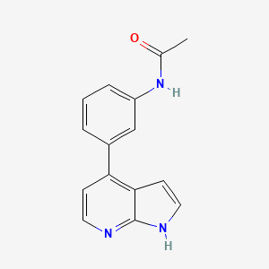 N-(3-(1H-Pyrrolo[2,3-b]pyridin-4-yl)phenyl)acetamide