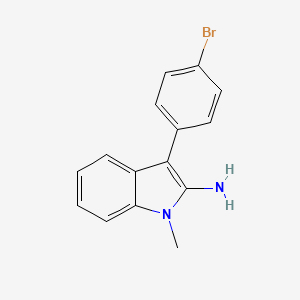 3-(4-Bromophenyl)-1-methyl-1H-indol-2-amine