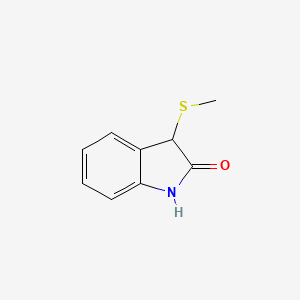 molecular formula C9H9NOS B12916197 3-(Methylthio)indolin-2-one CAS No. 40800-64-4