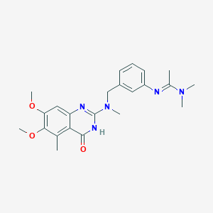 N'-(3-(((6,7-Dimethoxy-5-methyl-4-oxo-1,4-dihydroquinazolin-2-yl)(methyl)amino)methyl)phenyl)-N,N-dimethylacetimidamide