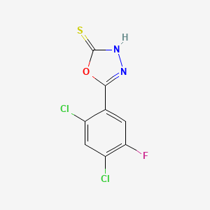 1,3,4-Oxadiazole-2(3H)-thione, 5-(2,4-dichloro-5-fluorophenyl)-