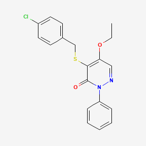 4-((4-Chlorobenzyl)thio)-5-ethoxy-2-phenylpyridazin-3(2H)-one