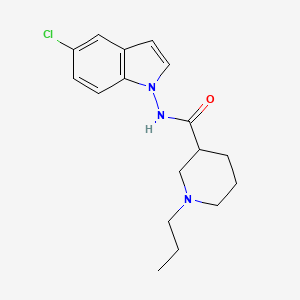 n-(5-Chloro-1h-indol-1-yl)-1-propylpiperidine-3-carboxamide