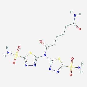 N1,N1-Bis(5-sulfamoyl-1,3,4-thiadiazol-2-yl)adipamide