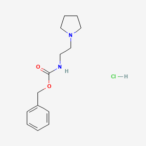 molecular formula C14H21ClN2O2 B12916297 Benzyl (2-(pyrrolidin-1-yl)ethyl)carbamate hydrochloride CAS No. 100836-71-3