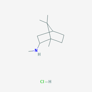 molecular formula C11H22ClN B129163 N,1,7,7-Tetramethylbicyclo[2.2.1]heptan-2-amine Hydrochloride CAS No. 22321-23-9