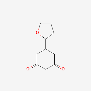 molecular formula C10H14O3 B12916328 5-(Tetrahydrofuran-2-yl)cyclohexane-1,3-dione 