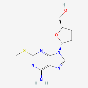 Adenosine, 2',3'-dideoxy-2-(methylthio)-