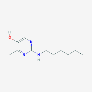 2-(Hexylamino)-4-methylpyrimidin-5-OL