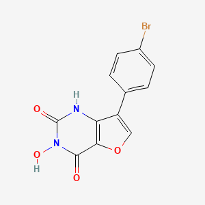 7-(4-Bromophenyl)-3-hydroxyfuro[3,2-d]pyrimidine-2,4(1H,3H)-dione