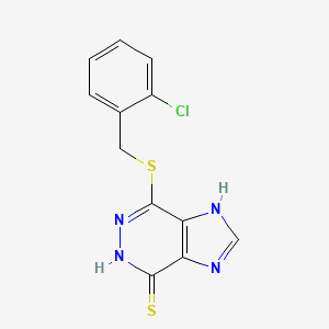 4-((2-chlorobenzyl)thio)-1H-imidazo[4,5-d]pyridazine-7-thiol