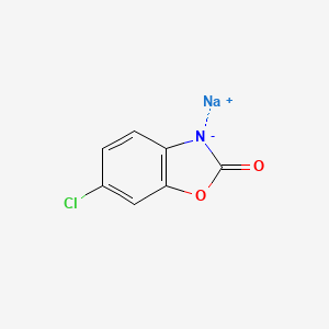 molecular formula C7H3ClNNaO2 B12916378 sodium;6-chloro-1,3-benzoxazol-3-id-2-one 