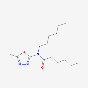 N-Hexyl-N-(5-methyl-1,3,4-oxadiazol-2-YL)hexanamide