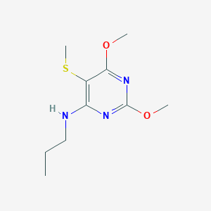 2,6-Dimethoxy-5-(methylsulfanyl)-N-propylpyrimidin-4-amine