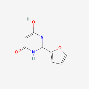 molecular formula C8H6N2O3 B12916414 2-(2-Furyl)pyrimidine-4,6-diol CAS No. 89508-87-2