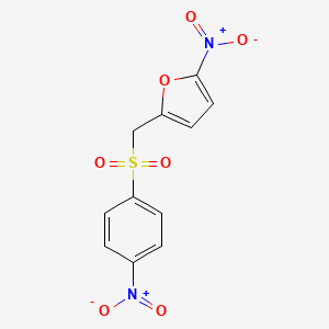 2-Nitro-5-[(4-nitrobenzene-1-sulfonyl)methyl]furan