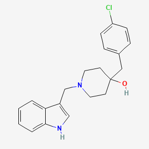 1-((1H-indol-3-yl)methyl)-4-(4-chlorobenzyl)piperidin-4-ol