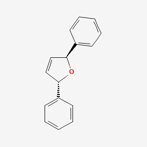 molecular formula C16H14O B12916451 Trans-2,5-diphenyl-2,5-dihydrofuran 