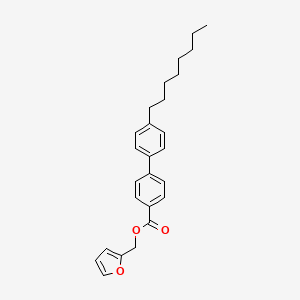 molecular formula C26H30O3 B12916458 Furan-2-ylmethyl 4'-octyl-[1,1'-biphenyl]-4-carboxylate CAS No. 920269-89-2