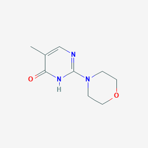 molecular formula C9H13N3O2 B12916464 5-Methyl-2-morpholinopyrimidin-4-one CAS No. 57465-72-2