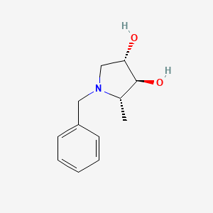 3,4-Pyrrolidinediol, 2-methyl-1-(phenylmethyl)-, (2S,3S,4S)-