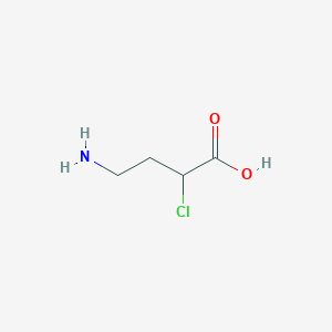 molecular formula C4H8ClNO2 B12916496 4-Amino-2-chlorobutanoic acid 