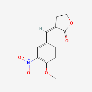 3-(4-Methoxy-3-nitrobenzylidene)dihydrofuran-2(3h)-one