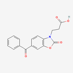 6-Benzoyl-2-oxo-3-benzoxazolinepropionic acid