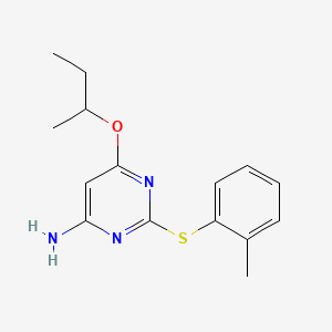 6-sec-Butoxy-2-o-tolylsulfanyl-pyrimidin-4-ylamine