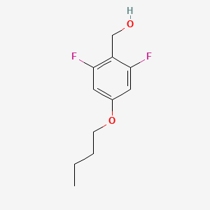 molecular formula C11H14F2O2 B1291656 (4-丁氧基-2,6-二氟苯基)甲醇 CAS No. 438050-19-2