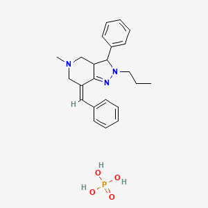 7-Benzylidene-5-methyl-3-phenyl-2-propyl-3,3a,4,5,6,7-hexahydro-2H-pyrazolo[4,3-c]pyridine phosphate