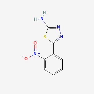 molecular formula C8H6N4O2S B12916599 5-(2-Nitrophenyl)-1,3,4-thiadiazol-2-amine CAS No. 832-79-1