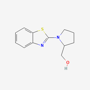 molecular formula C12H14N2OS B1291660 (1-(Benzo[d]thiazol-2-yl)pyrrolidin-2-yl)methanol 