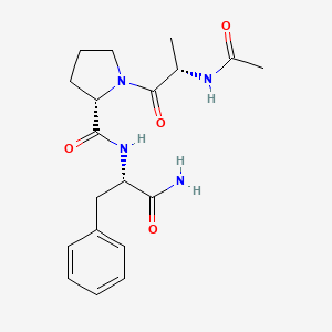 molecular formula C19H26N4O4 B12916628 N-Acetyl-L-alanyl-L-prolyl-L-phenylalaninamide CAS No. 60240-13-3