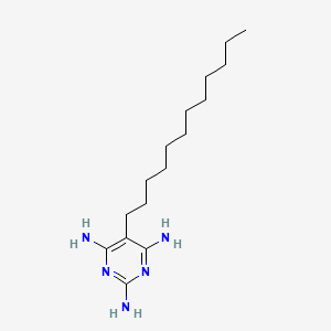 molecular formula C16H31N5 B12916638 5-Dodecylpyrimidine-2,4,6-triamine CAS No. 94087-76-0