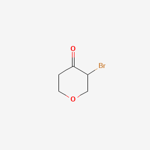 molecular formula C5H7BrO2 B1291664 3-溴二氢-2H-吡喃-4(3H)-酮 CAS No. 98021-79-5